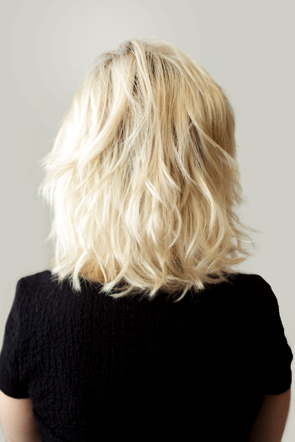 rh26-613rt8 golden blonde with pale blonde highlights dark root